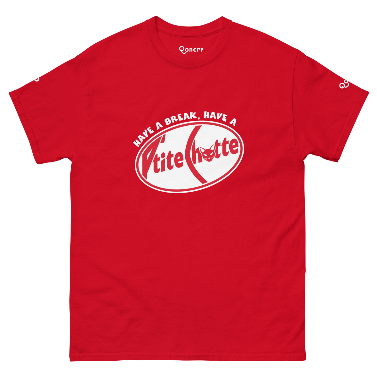 T-Shirt P'tite Chatte — Classic Rouge — face